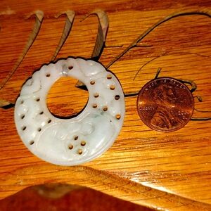 Vintage jade necklace pendant
